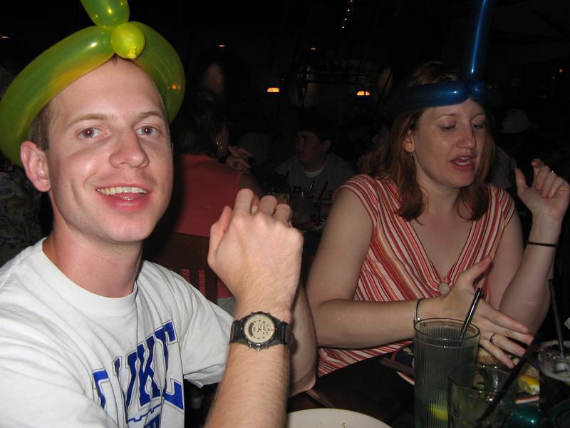 Laughter all around -- depite just one drink apiece!