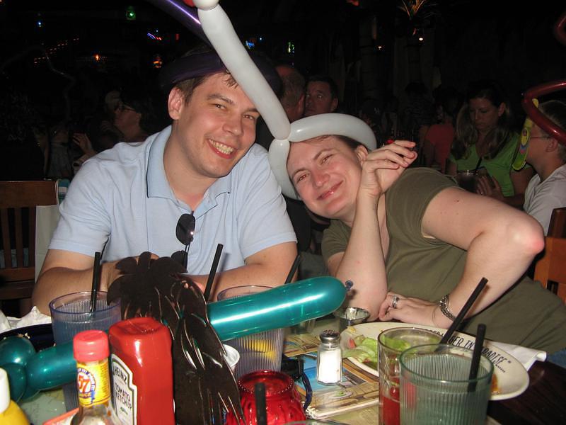 Is that a balloon on your head, or are you just happy to see me?