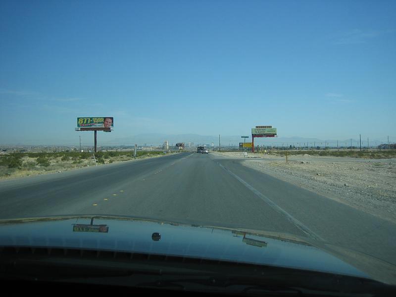 On the strip, Vegas comes into view