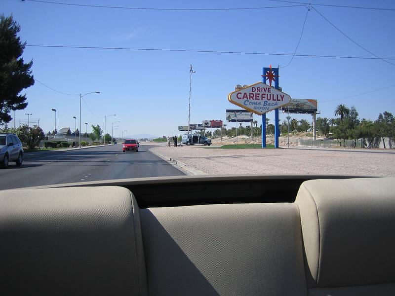 Back side of the Vegas Sign