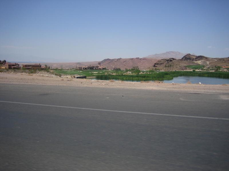Golf course (watered by Lake Mead no doubt)