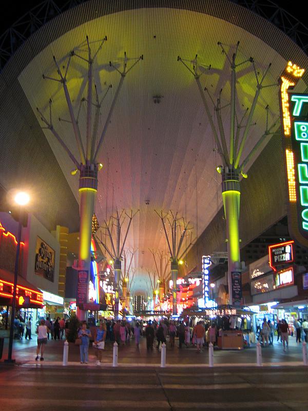 Fremont Street Experience before the show