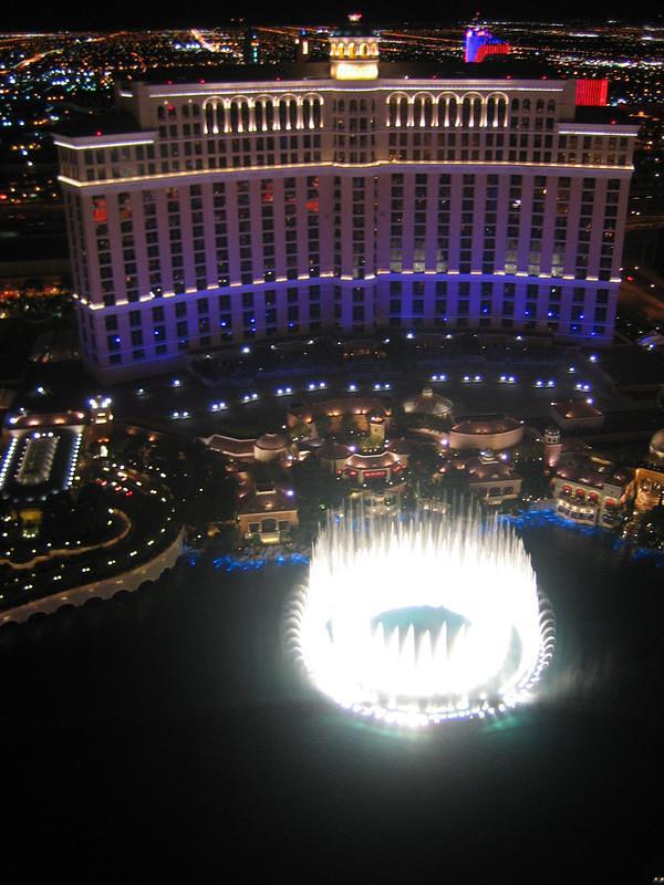 Bellagio Fountains from Eiffel