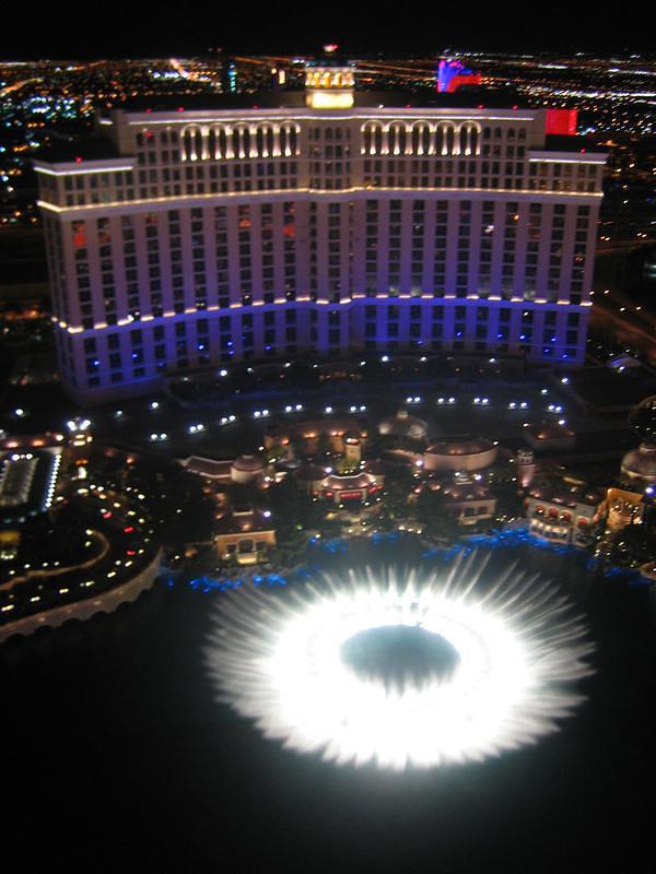 Bellagio Fountains from Eiffel