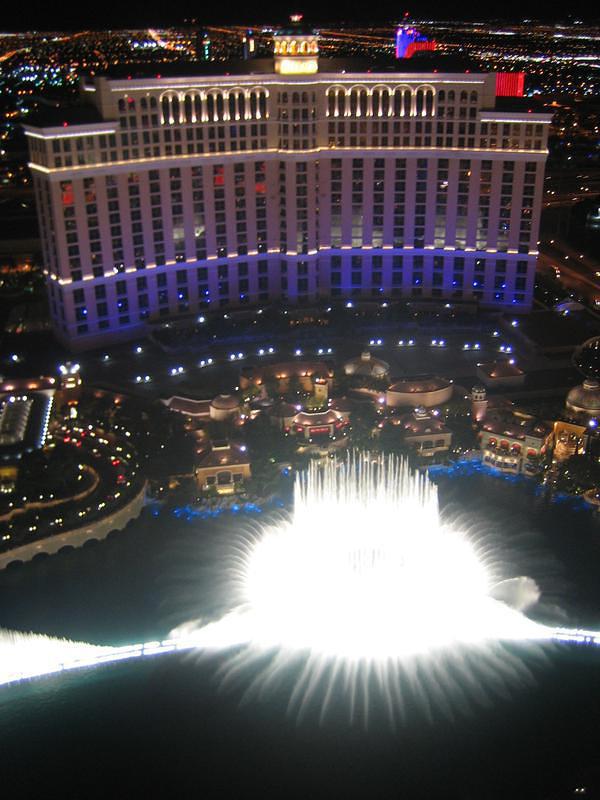 Bellagio Fountains from Eiffel