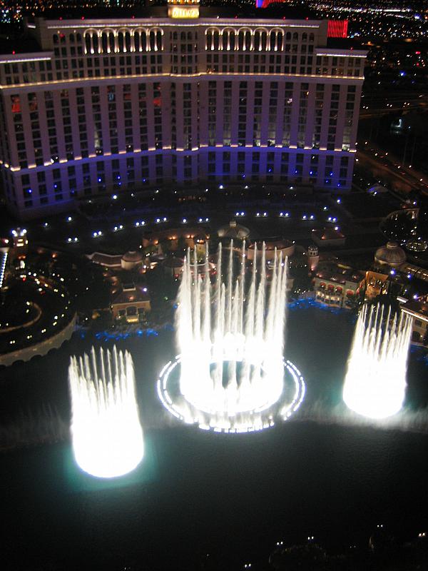 Bellagio Fountains from Eiffel