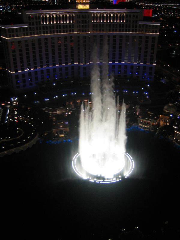 Bellagio Fountains from Eiffel