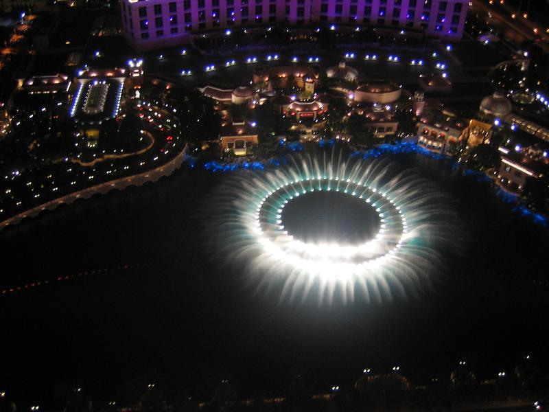 Bellagio Fountains from Eiffel