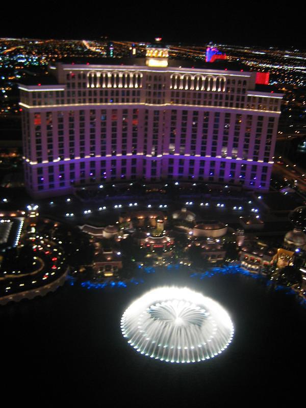 Bellagio Fountains from Eiffel