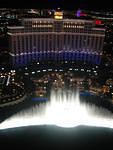 Bellagio Fountains from Eiffel